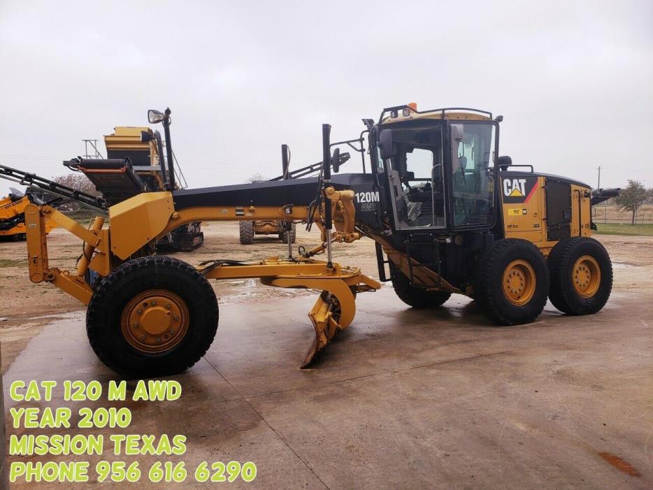 2010 Caterpillar 120M AWD Motor Grader Road Grader Blade Dozer 14ft Mold Board