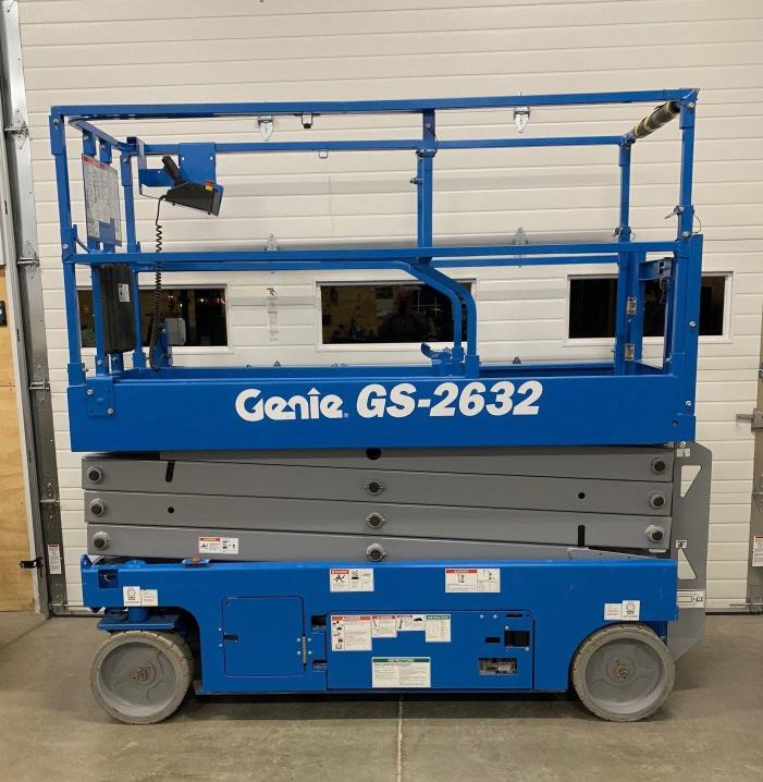 2018 Genie GS-2632 Electric Scissor Lift, Boom, 26' Lift
