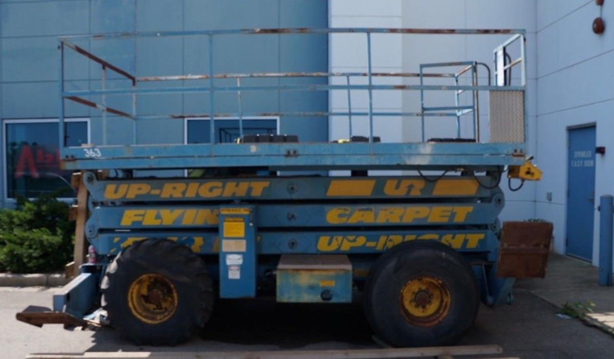 Up-Right Scissor Lift - Flying Carpet - Large Tiger Model 36ft lift