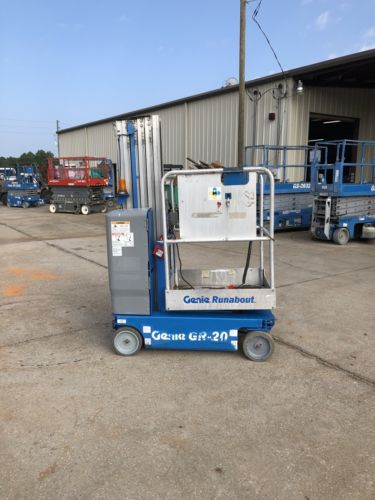 2012 Genie GR20 Drivable One Man Lift Electric Scissor Boom JLG Skyjack 20MVL
