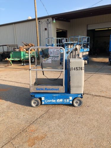 2010 Genie GR15 Drivable One Man Lift Electric Scissor Boom JLG Skyjack 15MVL