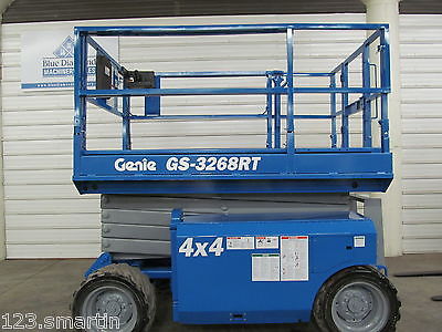 2007 Genie GS 3268RT Scissor lift, 32' Platform, Boom, JLG, Skyjack, Aerial Nice