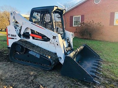 2015 BOBCAT T650 SKID STEER RUBBER TRACK LOADER BOB CAT KUBOTA GREAT SNOW PLOW