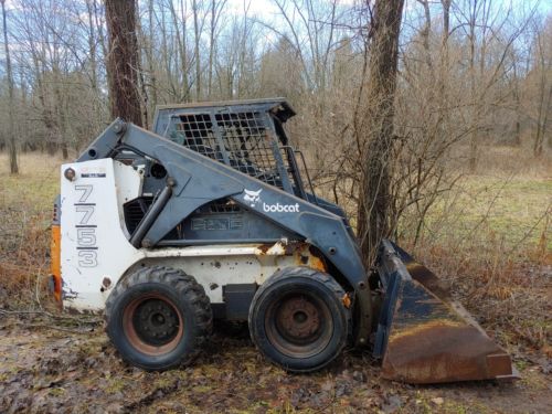 Bobcat 7753 Skid Steer Rubber Wheel Loader Cat Aux Hyd Kubota Diesel.