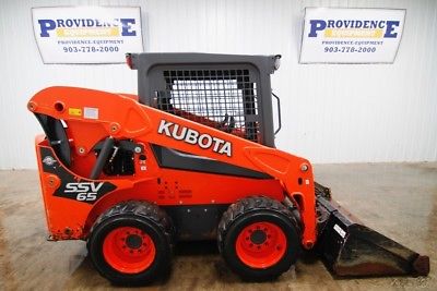 2017 KUBOTA SSV65 SKID STEER WHEEL LOADER, 2-SPEED, HYDRAULIC QUICK COUPLER!