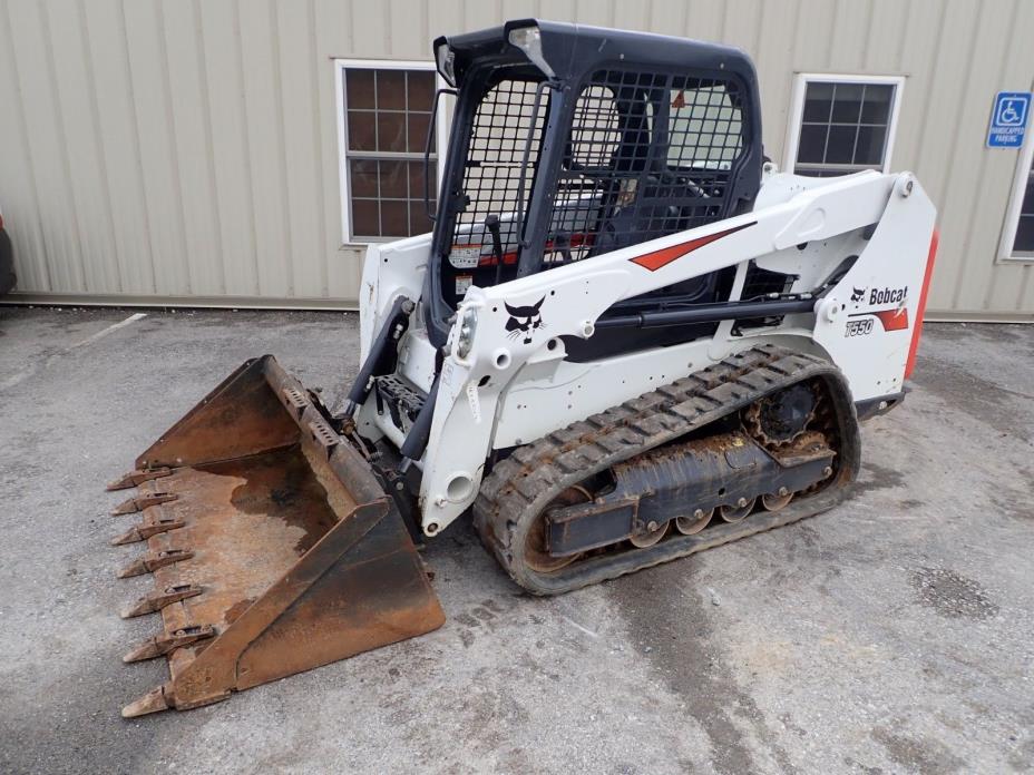 2017 BOBCAT T550 SKID STEER, OROPS, 395 HOURS! AUX HYDRAULICS, 66 HP DIESEL