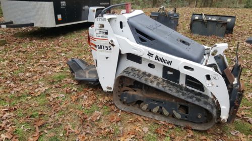 2007 Bobcat MT55 Mini Track Skid Steer with trencher and dirt blade
