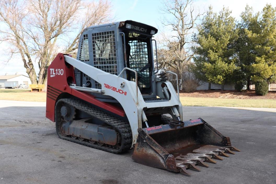 TAKEUCHI TL130 2 SPEED LOADER WITH CAB HEAT AND AIR LOTS OF NEW PARTS OWNER OPER