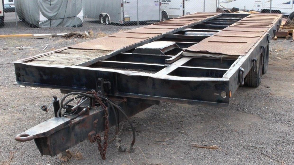 Low Boy Equipment Trailer Tilt Deck 20 Ton 8X24