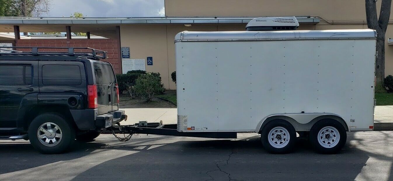 USED 6x12 6 x 12 V-Nose Enclosed Cargo Trailer - USED 2013