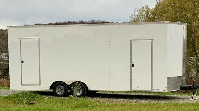 New 2019 24 X 8.5 X 9 Foot Ceiling  V-Nose Enclosed Cargo Trailer with Ramp Door