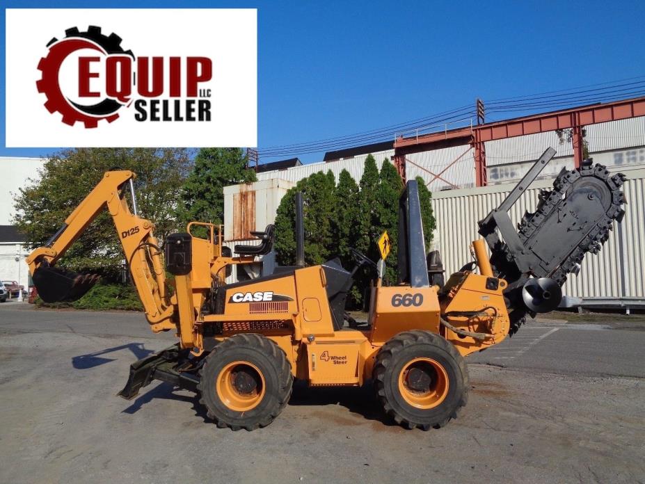 Case 660 Trencher - Cable Plow - Dozer - Backhoe - Diesel - 4x4
