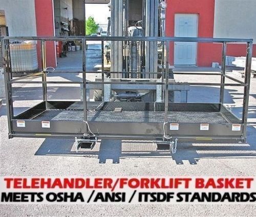 Work Platform Man Baskets for Telehandler-Forklifts,2000 Lb.Capacity,4' x 6'