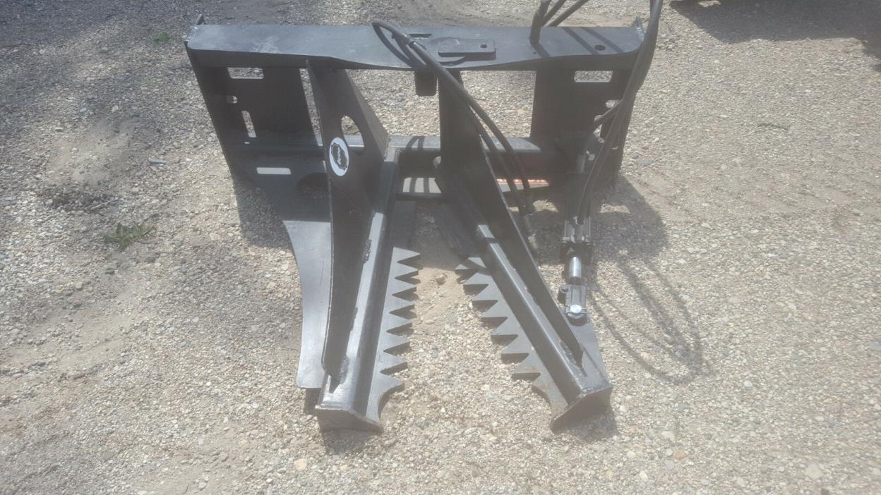 NEW BUDD TREE PULLER W/QUICK ATTACH PLATE FOR SKID STEER LOADER POST & SHEAR
