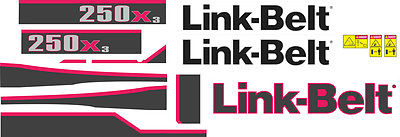 Link-Belt 250X3 Decal Kit