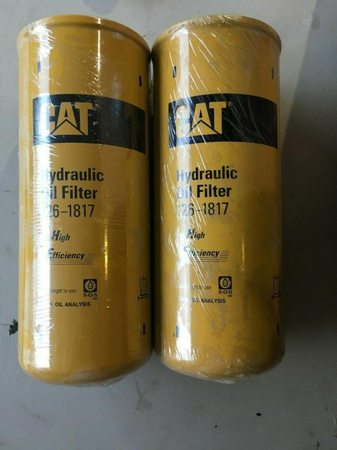 New CAT Hydraulic Oil Filter 126-1817 Caterpillar - Lot of Two - Free Shipping