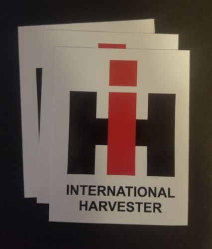 3 International Harvester sticker decals