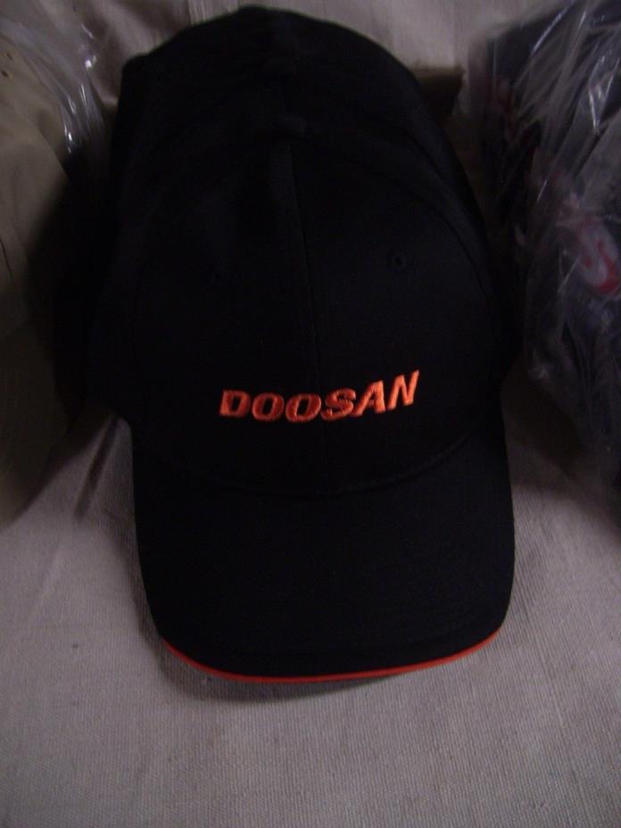 DOOSAN HEAVY EQUIPMENT advertising Ball Cap Hat One Size fits all new old stock