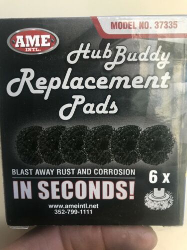 AME Intl. 6 Replacement Pads for Model 37330 Hub Buddy XL 37335