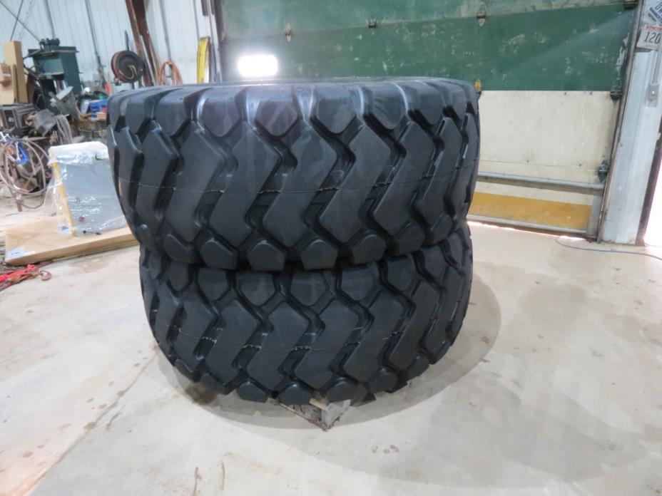 29.5X25 TIRE  E3/L3  BIAS OTR LOADER TIRE 29.5X25 TIRE 28 PLY TIRES PAIR NEW