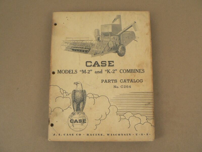 Case Tractors M-2 K-2 Combines Service Repairs Parts Catalog List 1951 C264