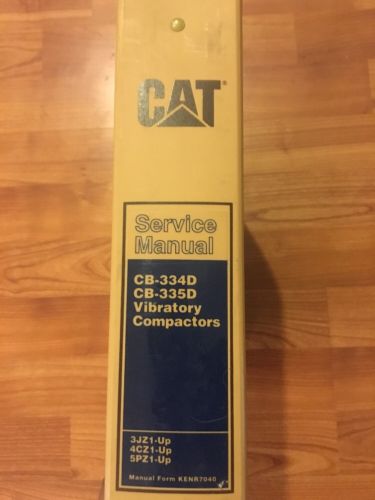 CAT CATERPILLAR CB-334D CB-335D COMPACTOR SERVICE SHOP REPAIR BOOK MANUAL