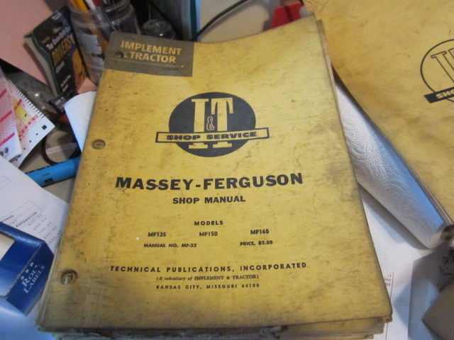 MASSEY FERGUSON MF135 & 150 & 165  SHOP MANUAL  No. -22 used