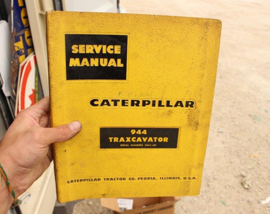 CAT Caterpillar 944 Traxcavator Repair Service Manual crawler track loader book