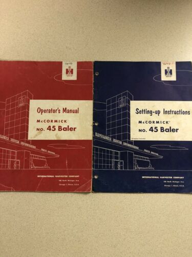 IH International McCormick 45 Baler Operator’s Manual & Setting Up Instructions