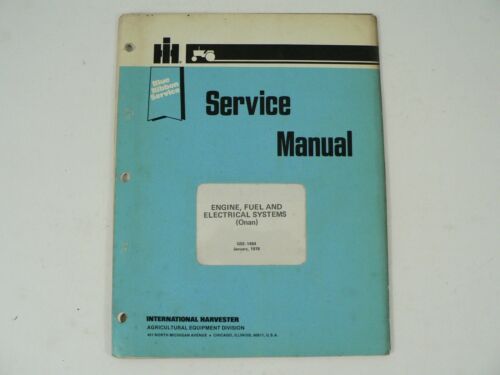 Onan Engine Fuel & Electrical Systems Blue Ribbon Service Manual Vintage