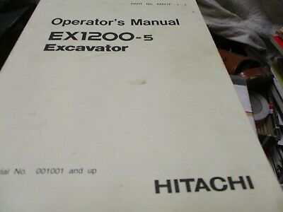 Hitachi EX1200-5 Excavator Operators Manual