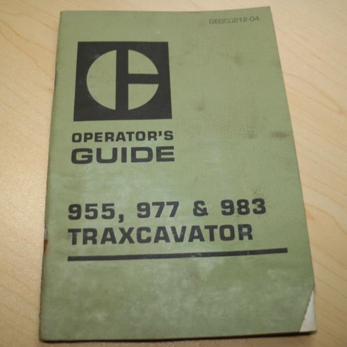 CAT Caterpillar 955 977 983 Track Loader Operation Operator Manual owner book