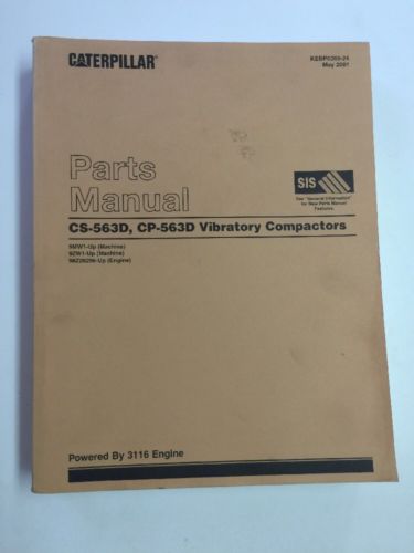 CAT CATERPILLAR CS-563D CP-563D VIBRATING COMPACTOR PARTS BOOK MANUAL SN 9MW 9ZW