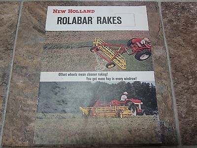 Vintage 1965 New Holland Rolabar Rakes Sales Brochure