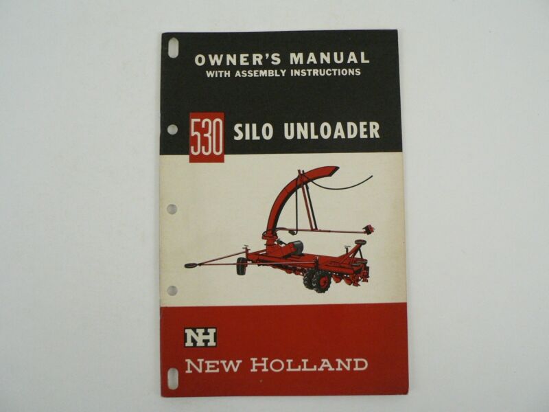 VTG New Holland 530 Silo Unloader Owners Manual Maintenance Adjustments 1960
