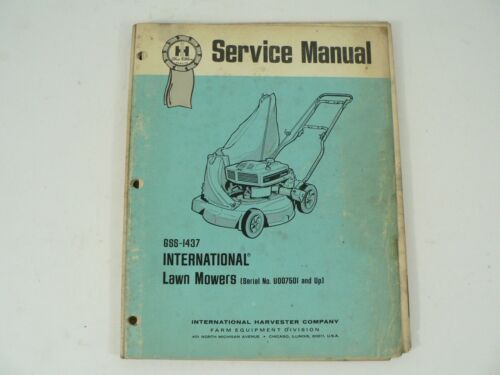 International Lawn Mowers Serial # U007500 & up 600 Series Engine Service Manual