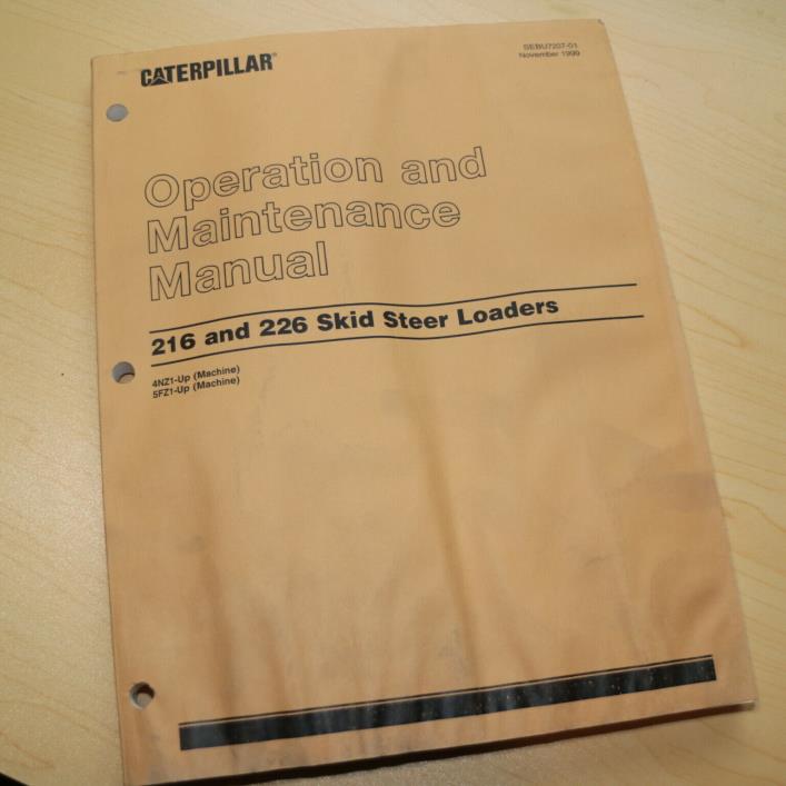 CATERPILLAR 216 226 Skid Steer Loader Owner Operator Operation MANUAL cat book