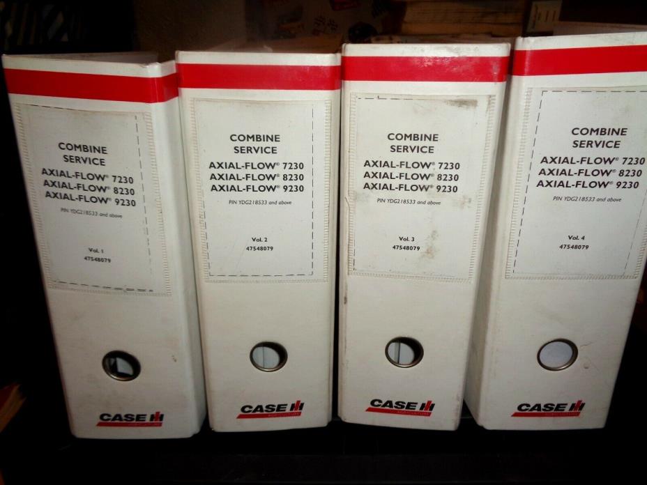 Case IH 7230 8230 9230 Axial Flow Combine factory service manual set OEM *