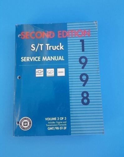 GM Chevrolet GMC Oldsmobile 1998 S/T Truck Service Manual Vol 3 GMT/98-ST-3F