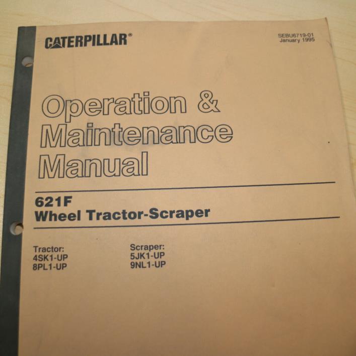 CATERPILLAR 621F Pan Scraper Owner Operator Operation Maintenance Manual guide
