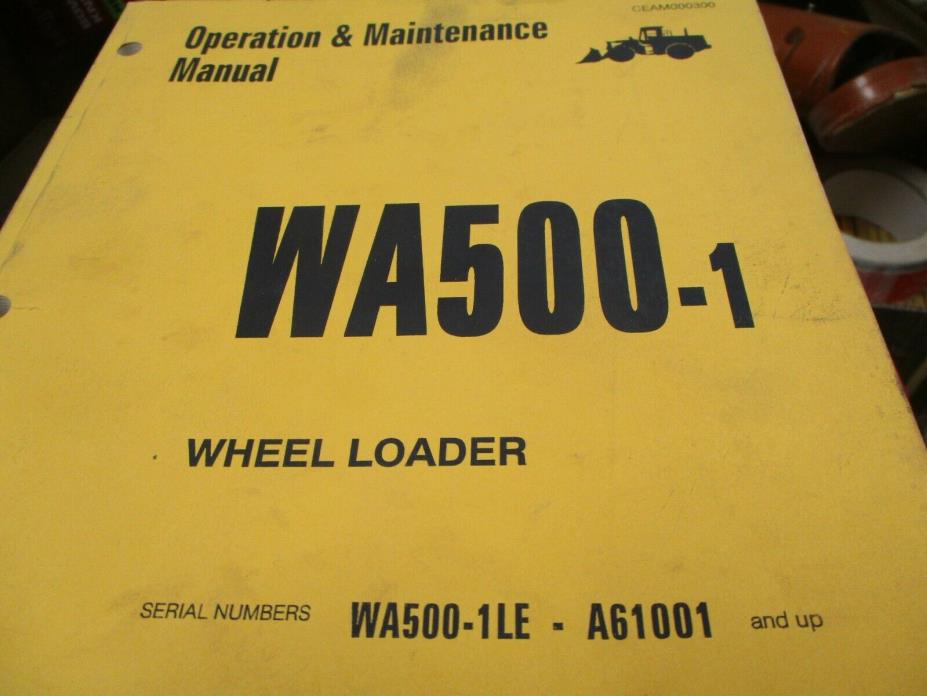 Komatsu WA500-1 Wheel Loader Operation & Maintenance Manual 1996