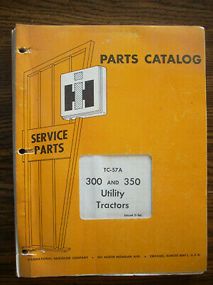 IH Farmall Mccormick International 300 350 Utility Parts Manual