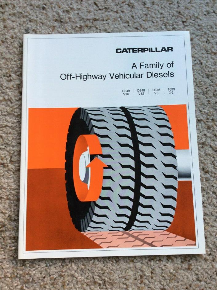 1970s Caterpillar off-hightway diesel engines,  original factory catalogue.