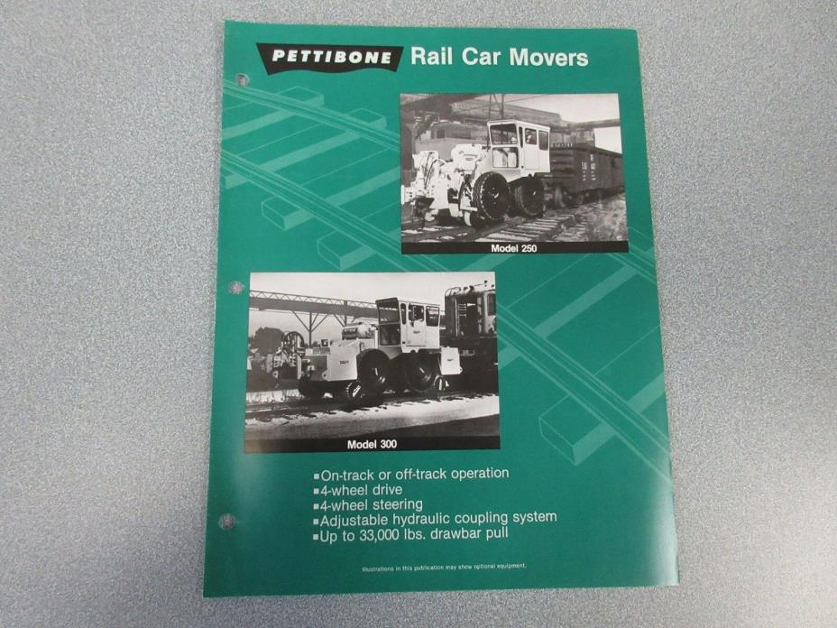 Rare Pettibone Rail Car Movers Sales Brochure