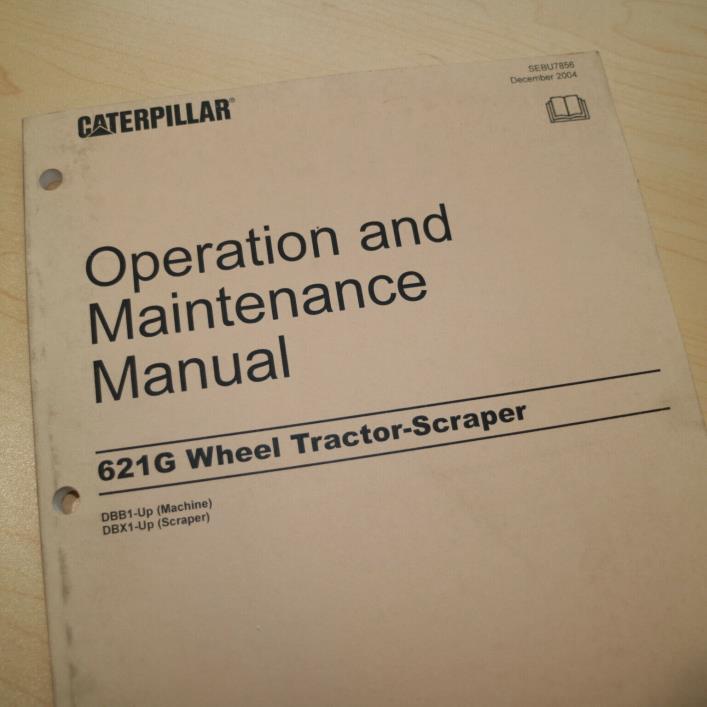 CATERPILLAR 621G Pan Scraper Owner Operator Operation Maintenance Manual guide