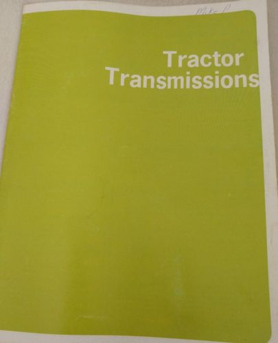 tractor Transmissions aavim instruction manual