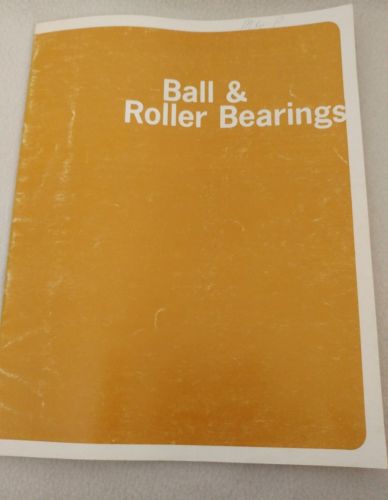 ball and roller bearings School instruction manual