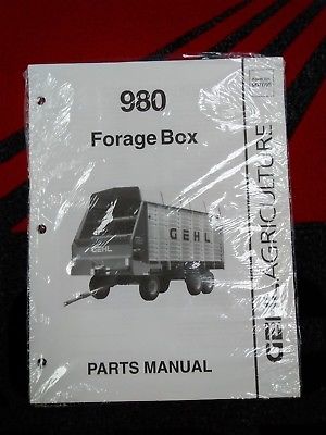 Gehl 980 Forage Box 907096 Parts Manual