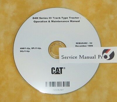 SEBU6482 CAT D4H 3 Track Type Tractor Dozer Operation Maintenance Manual CD. 4NK