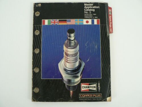 VTG Champion Copper Plus Spark Plug Company Master Catalog No 5 1985 Toledo OH